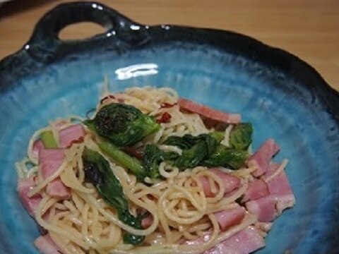 ふきのとうの和風パスタ